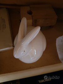 Due coniglietti Bianchi Hervit soprammobile