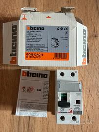 Interruttore Magnetotermico Differenziale Per Uso Civile AC 1P N 16A 4,5KA 30MA - BTICINO - Foto 2