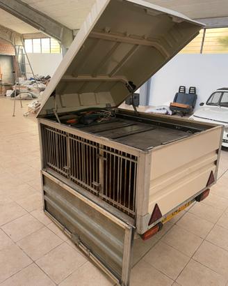 Carrello rimorchio auto - trasporto cani