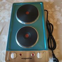 Piano di cottura con due piastre elettriche