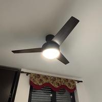 Lampada ventilatore di legno