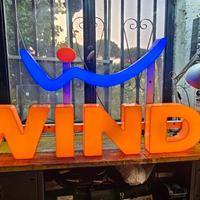 INSEGNA LUMINOSA VINTAGE WIND ARREDO INDUSTRIALE