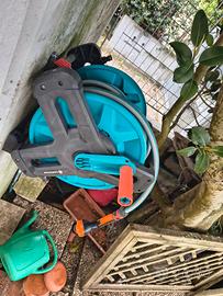 Gardena Kit portatubo Classic 50 + tubo e pistol