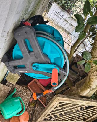 Gardena Kit portatubo Classic 50 + tubo e pistol