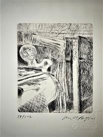 Pericle Fazzini -  acquaforte 39/102 - 1964