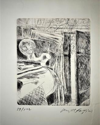 Pericle Fazzini -  acquaforte 39/102 - 1964