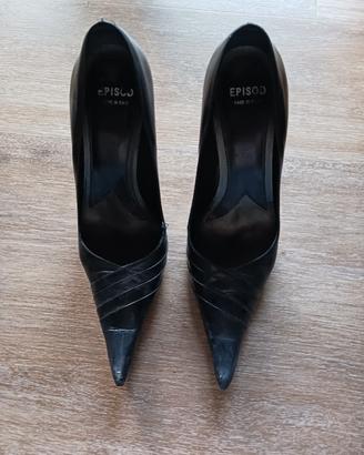 scarpe nere tacco
