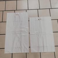 Shopper borsa sacco bianco in polietilene