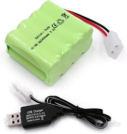 Batteria Ricaricabile 9.6V 2400mAh NiMH Tamiya RC