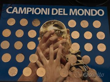 Monete collezione "CAMPIONI DEL MONDO" calcio