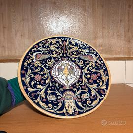 Piatto maiolica RUBBOLI Gualdo Tadino 1933