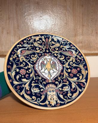 Piatto maiolica RUBBOLI Gualdo Tadino 1933