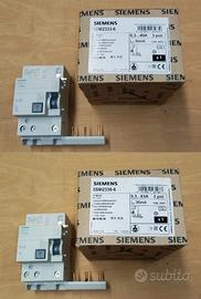 Due Blocchi differenziali RCD 3 poli Siemens