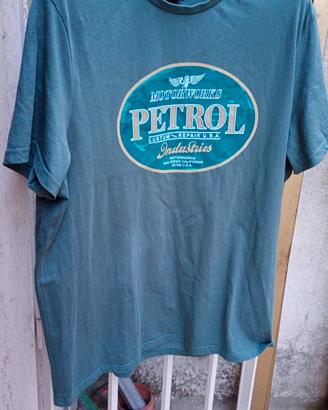 T-shirt Petrol Industries oil green 100% cotone XL