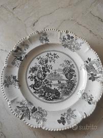 Piatto antico inglese Oriental Flower