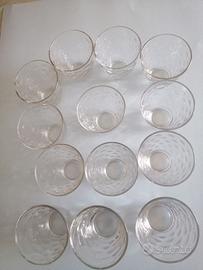 Set 10 + 3 bicchieri in vetro