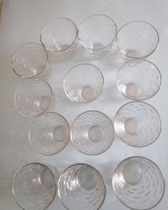 Set 10 + 3 bicchieri in vetro