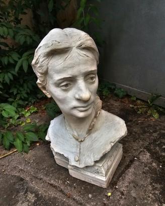 busto scultoreo in gesso fine '800 inizi '900 firm