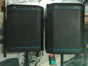 Casse Peavey e amplificatore Phonic 