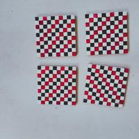 F.De Maio,decoro piastrelle a mano "Scacchi",1985