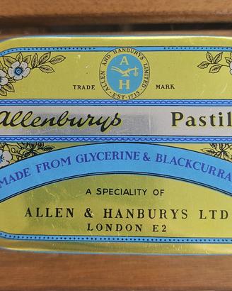 SCATOLA LATTA VINTAGE ALLENSBURY'S LTD LONDRA