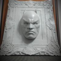 QUADRO BATMAN GHOTAM - GRIGIO - POP ART - 40X30 CM