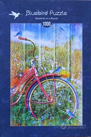 puzzle uccellini e bicicletta