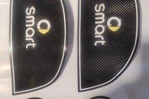 Smart 453 Ciglia Fari Frangivento-Kit Tappetini 