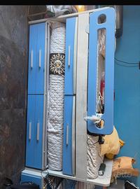 Letto a castello blu