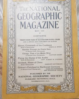 National Geographic Magazine maggio 1931