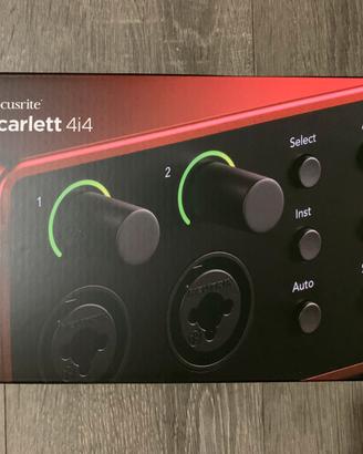Focusrite Scarlett 4i4 4a Generazione Nuova