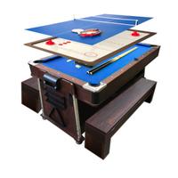 Biliardo Pingpong Air Hockey Mattew Blu+Panche