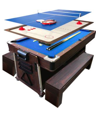 Biliardo Pingpong Air Hockey Mattew Blu+Panche