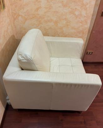 Poltrona grande in pelle fiorentina!
