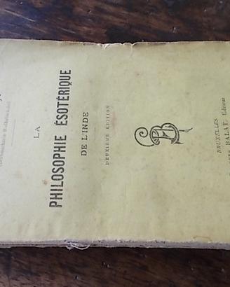 Libro antico in francese Philosophie de l'Inde