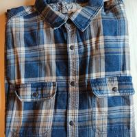Camicia a quadri blu e bianca Indigo Story OVS