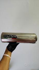 Scarico terminale gpr M3 inox omologato 
