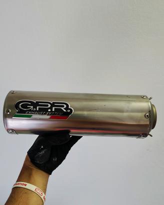 Scarico terminale gpr M3 inox omologato 