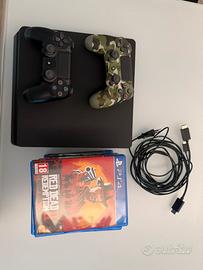 PS4 Slim + 2 Controller Originali + 10 Giochi