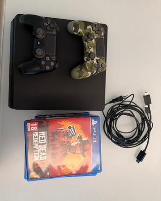 PS4 Slim + 2 Controller Originali + 10 Giochi