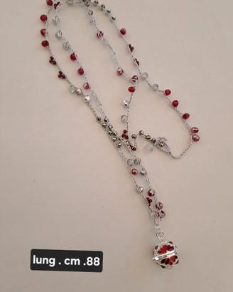 Collana perline vetro