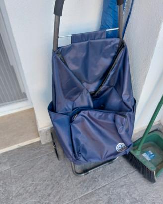 carrellino per spesa o altro con ruote