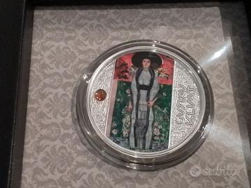 moneta argento 999 1/2 oz ritratto Adele Bloch 