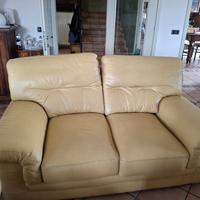 Divano in pelle a 2 posti