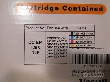 CARTUCCE NEL FORMATO XL PER EPSON CONFEZIONATE