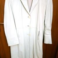 Soprabito Cappotto Trench Vera Pelle Tg L (46/48)