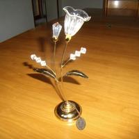 Fiori con Swarovski e bagno oro 24 kt