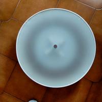 Plafoniera vetro tessuto raso