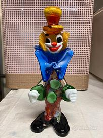 Pagliaccio, Clown in vetro di Murano
