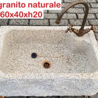 Lavello lavandino per cucina pietra granito 60 3
